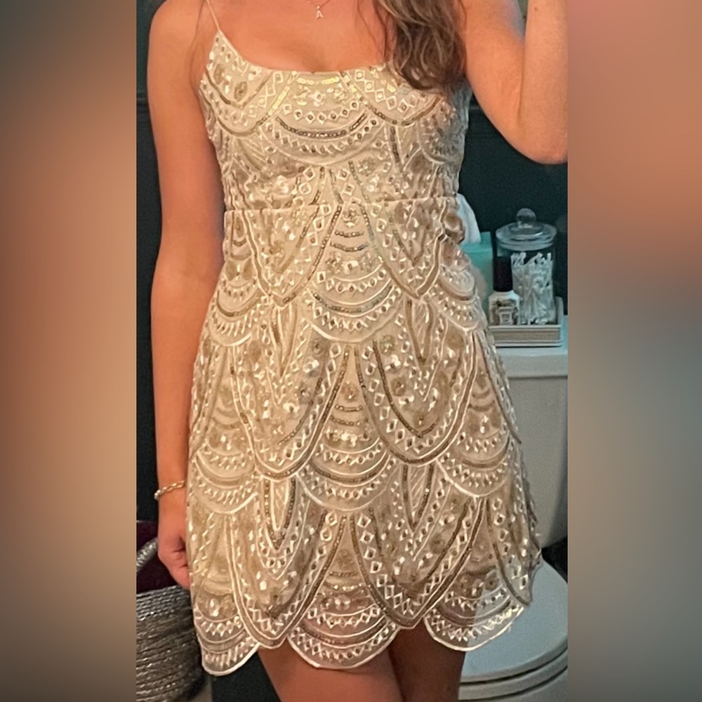 Gold Sequin Dress